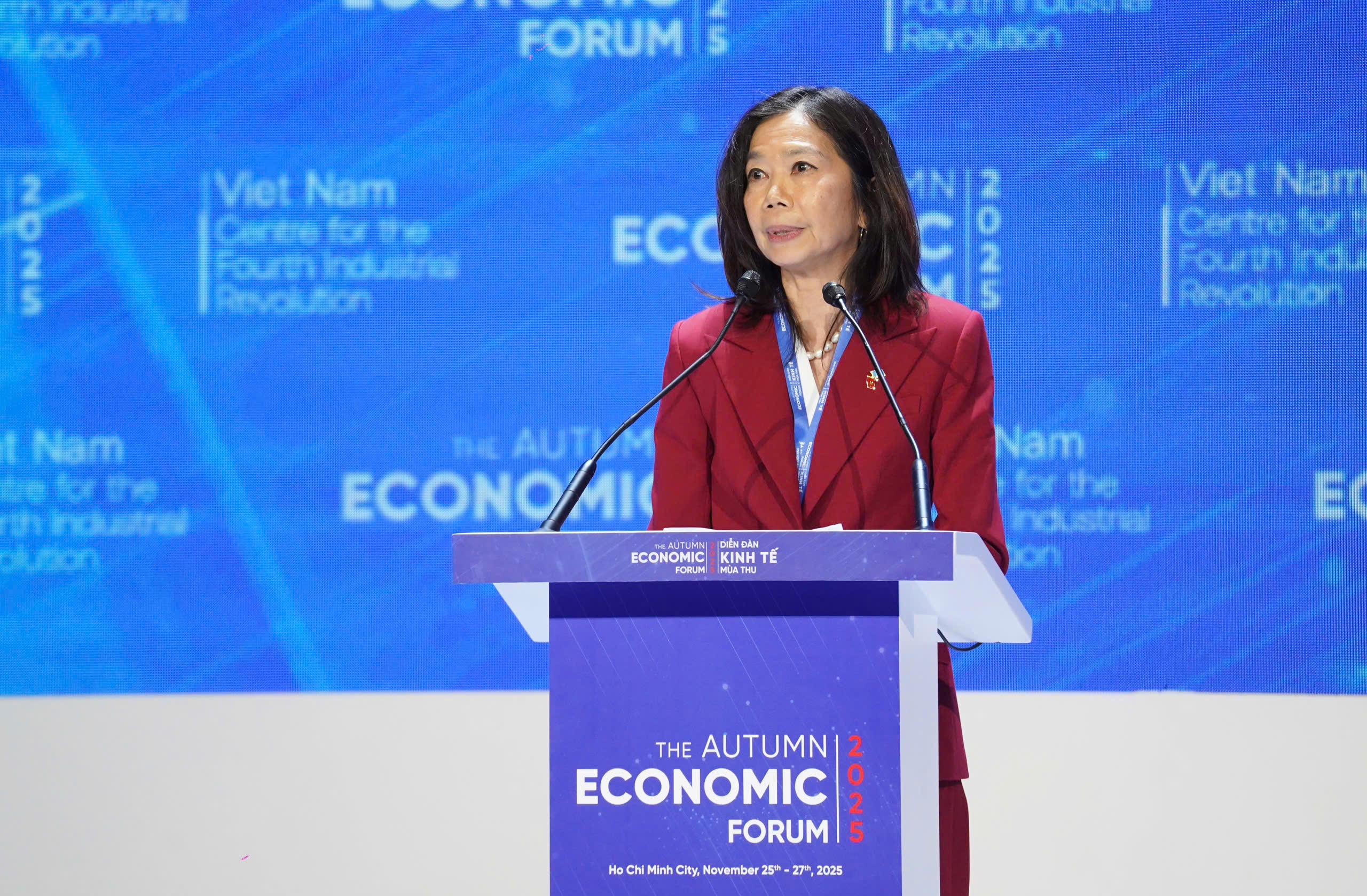 Bà Pauline Tamesis - Điều phối viên thường trú của Liên Hợp Quốc tại Việt Nam. Ảnh: THUẬN VĂN